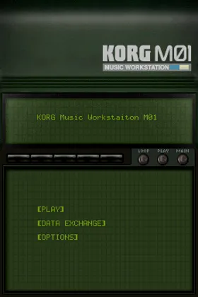 Korg M01 Music Workstation (Japan) (En) screen shot title